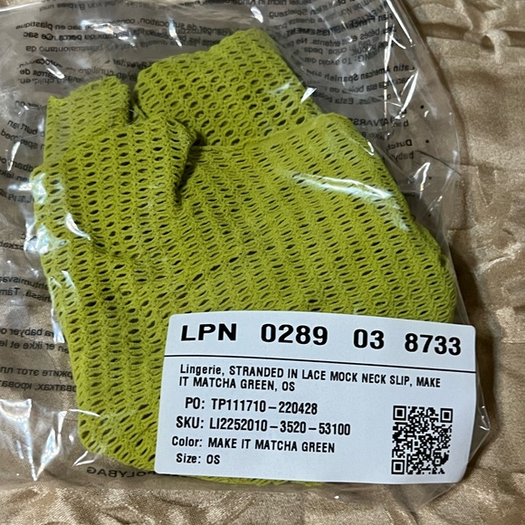 Matcha Green Mock Neck Slip - Picture 2 of 3